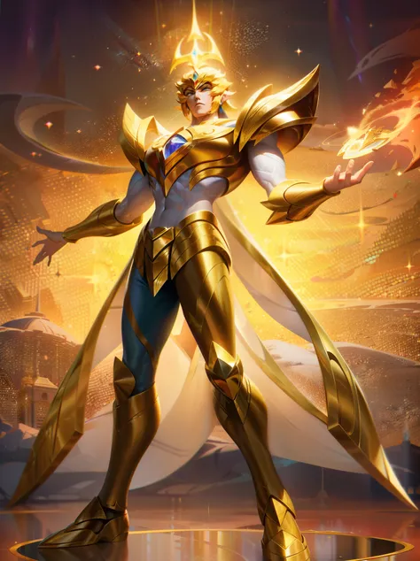 Aiolia is one of the main characters in the series "The Knights of the Zodiac" (Saint Seiya). He is known as the Golden Knight of Leo, who fights with great courage and determination to protect Athena and fight the forces of evil.

Aiolia is portrayed as a...