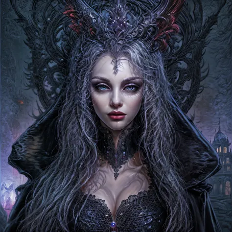 fantasy art, gothic art, (masterpiece:1.5), full body best details, highly detailed, best quality, Glowing Purple, highres, full body portrait of a vampire, elf (Masterpiece, best quality: 1.6), ultra feminine, wizard, (intricate details, Masterpiece, best...