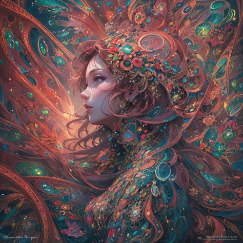 (masterpiece, top quality, best quality, official art, beautiful and aesthetic:1.2), (1girl), extreme detailed,(fractal art:1.3),colorful,highest detailed