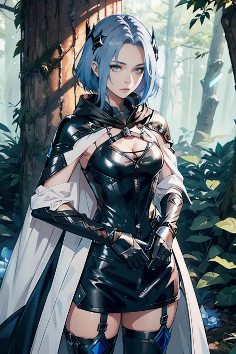 Blue Poison in Arknights is characterized by her sleek and modern design. She has short blue hair and wears a skintight blue and black suit, which complements her sniper role. Blue Poisons outfit features intricate details and a hood, adding a touch of mys...