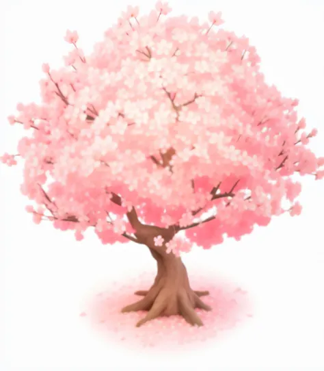 A pink tree，3D textures，ultra high definition，White flowers on pink background, Cherry blossoms盛开, Cherry blossoms tree, Cherry blossoms季, Cherry blossoms树, Cherry blossoms树, Cherry blossoms季 dynamic lighting, 郁郁葱葱的Cherry blossoms, Cherry blossoms, Cherry ...