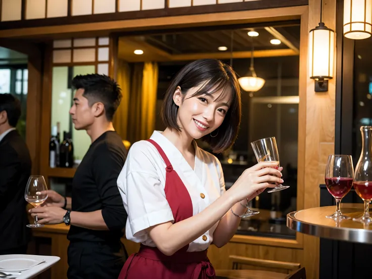 Detailed images that look like they were taken with a high-end camera、party、couple、banquet、Japan Sake Fan、I love Japanese sake、Because I&#39;m slender、Woman drinking alcohol、36 years old、38 years old、Colombia、Brazilian、Japanese、Dutch、German、Portuguese、Belg...