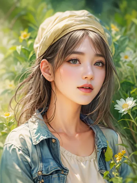 Imaginative thoughts on your dream girlfriend、Warm depiction，Envisioned as a dream lover and lifelong partner。She embodies the simplicity of Chinese rural girls、Industrious，Integrated with wisdom、Beautiful and hard-working character。This artistic depiction...