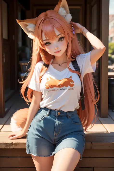 Cute girl, 🦊