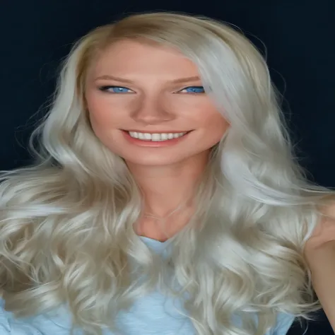 blond woman with long hair and blue eyes posing for a picture, long blonde hair and blue eyes, long flowing white hair, headshot profile picture, flowing white hair, kimberly asstyn, platinum blonde long hair, by Jeanna bauck, angie glocka, johannen voss, ...