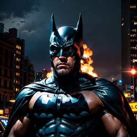 Batfleck Ben-Affleck batman in the rain on a city street at night, from movie batman, film still of batman, in batman movie still cinematic, ryan renolds as batman, still image from batman movie, the batman, batman, in batman, dwayne johnson as batman, dav...