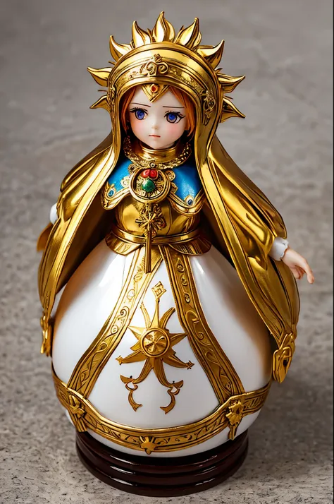 Orthodox Slavic traditional Russian pagan doll of Sun Goddess, Paganism, full-height.