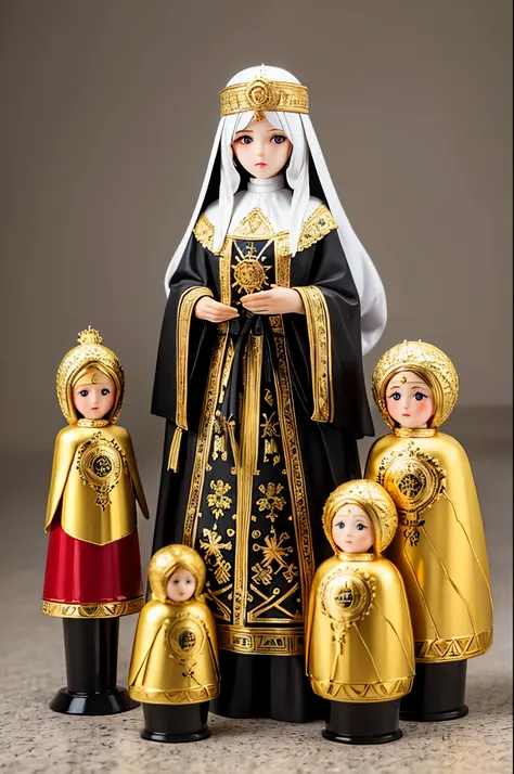 orthodox ((slavic:1.1)) traditional ((russian:1.1)) pagan doll of sun goddess, paganism, full-height.