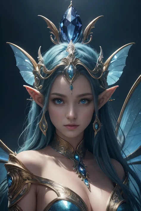 (Best quality, 4k, High-resolution, Masterpiece:1.2), Ultra-detailed, Realistic, Radiant lighting, Epoch Elves, Portraits, Fantastical colors, Fine art, Ethereal beings, Dreamlike, Whimsical creatures, Detailed facial features, Glowing eyes, Elven beauties...