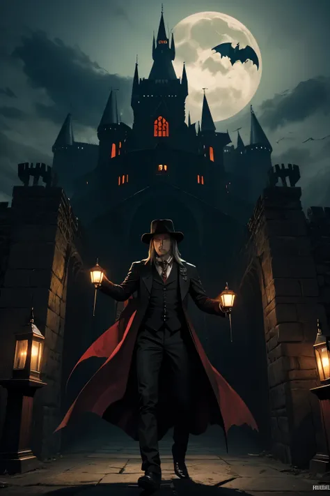 Van Helsing is in Draculas terrifying castle filled with vampire bats.