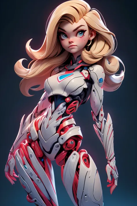 garota superhero ("Elle Fanning"), (corpo magro:1.3), Emissivo, Cintilante, neon, (Anatomia correta:1.4), robotic organs