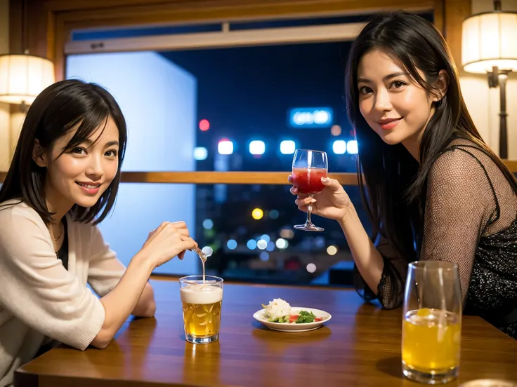 Detailed images that look like they were taken with a high-end camera、party、couple、banquet、Japanese sake、Shochu、hot sake、Japanese sakeファン、I love Japanese sake、because I&#39;thin、Women who drink alcohol、36 years old、38 years old、Colombia、Brazilian、Japanese、...