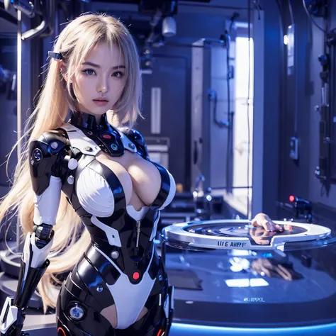 Alafid woman in futuristic suit standing in futuristic room, 完美的安卓girl, Internet litigation, Internet litigations, Internet litigation, 机甲网络装甲的girl, Perfect anime robot woman, 美丽的白人girl, cute girl, android heroine, beautiful woman!, girl, 美丽的girl, Ouping C...