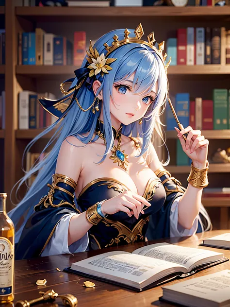 ((highest quality)),(ultra high resolution),(Super detailed),(detailed description),((best CG)),(best work of art),super precision art,great drawing art,(Fantasy art with precise details:1.5), (1 woman:1.6),alchemist:1.6,beautiful and well-shaped face:1.6,...