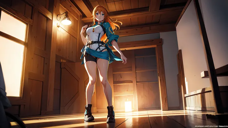 full body one piece nami, cabelo laranja, Lindos olhos castanhos , traje ciborgue roxo,  (Ciborgue futurista ao redor) (melhor qualidade, 4k, 8k, high resolution, obra de arte:1.2), ultra-detalhado, e (realista, photorealista,  HDR, Ultra HD, studio lighti...