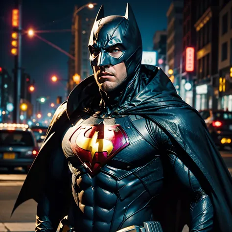 Batfleck Ben-Affleck batman in the rain on a city street at night, from movie batman, film still of batman, in batman movie still cinematic, ryan renolds as batman, still image from batman movie, the batman, batman, in batman, dwayne johnson as batman, dav...