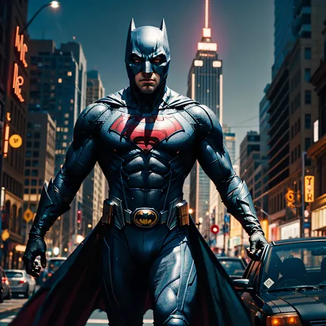 Batfleck Ben-Affleck batman in the rain on a city street at night, from movie batman, film still of batman, in batman movie still cinematic, ryan renolds as batman, still image from batman movie, the batman, batman, in batman, dwayne johnson as batman, dav...
