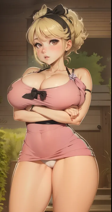 aux seins nus, trentenaire, vraiment gros boobasterpiece), anime girl avec de gros seins, séduisante fille d’anime, Ilya Kouvshinov. 4km, [ Art numérique 4km ]!!, Style Anime 3D réaliste, Jolie fille d’anime, Artgerme extrêmement détaillé, OPPAI, Style ani...