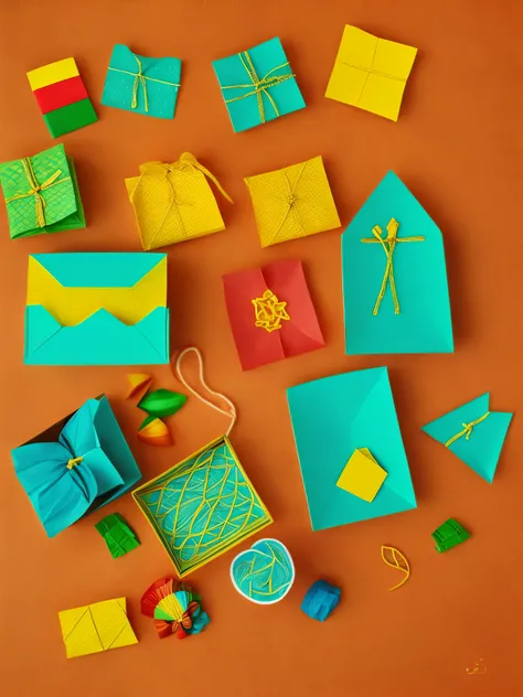 Write a prompt to make a template to wish Happy Makar Sakranti, also includes sweets, kites and a beautiful well textured women to promote golden jewelry and background should be made with kites