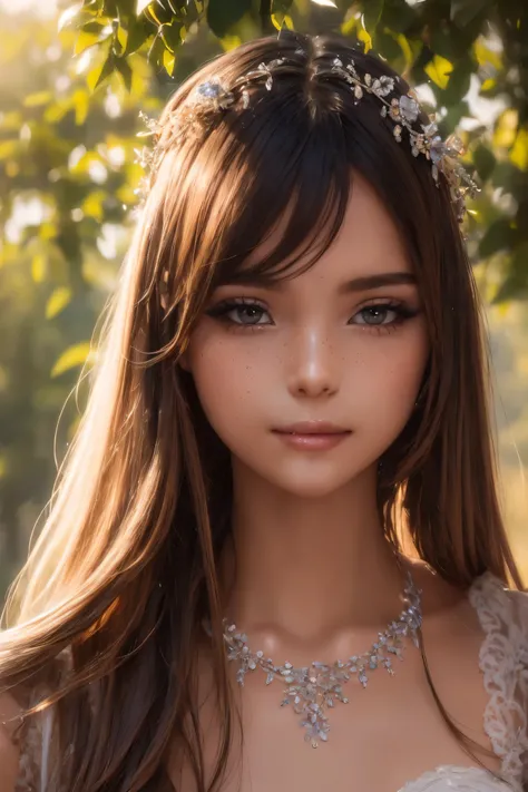 (high quality,4K,8k,high resolution,masterpiece:1.2),Beautiful and delicate eyes,Beautiful and delicate lips,Extremely detailed eyes and face,long eyelashes,(portrait:1.1),Gorgeous,smiling,fashionable,ethereal,Obsessed,fantasy,flowery,fantastic,Beautiful g...