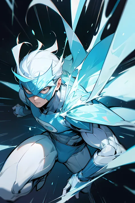 ice superhero comic panel