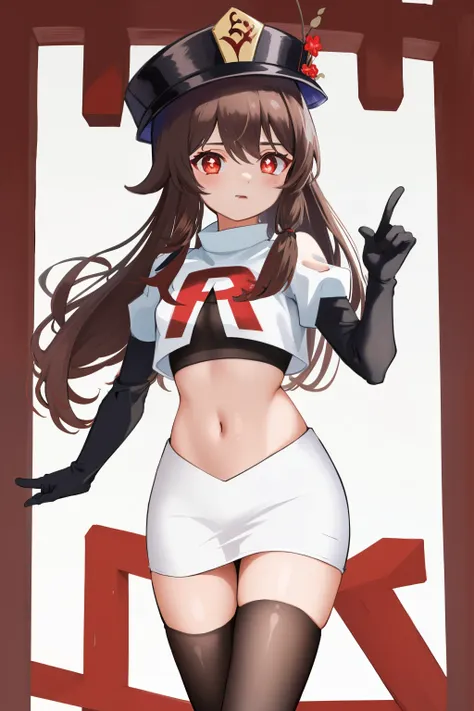 masterpiece, best quality,
1girl, hu tao (genshin impact), boo tao,hat, red eyes, twintails, brown hair, solo, symbol-shaped pup...