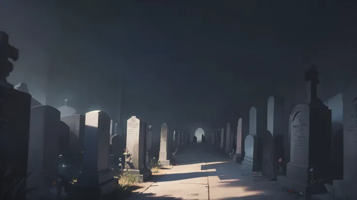 nobody, cemetery，dark