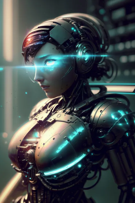 estilo olpntng, Portrait of the gynoid robot Samus in Wasteland, perfect composition, beautiful detailed intricate insanely detailed octane render trends on artstation, 8k art photography, fotorrealista concept art, soft natural volumetric cinematic perfec...