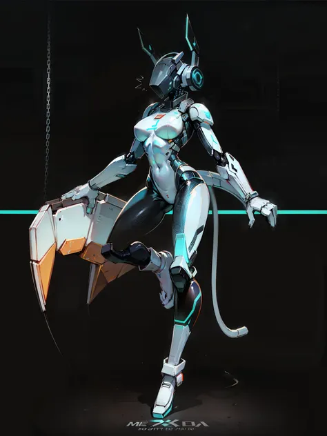 full body，(((footwear only)))，(mecha)，robot