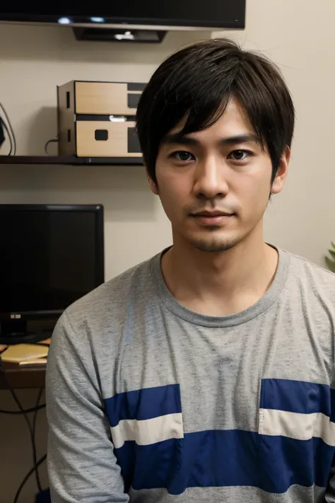 japanese men, 30 years old,  IT Engineer, Introverted, anime、Manga collection、video games