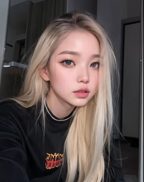 Wonyoung from IVE face, foto realista, ultra HD, 8k, big juicy lips