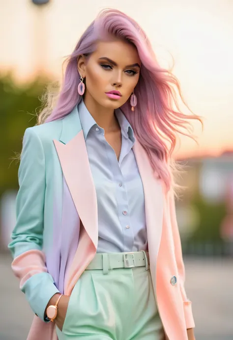 pastel tones