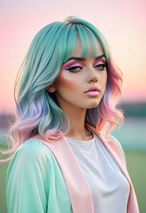 pastel tones