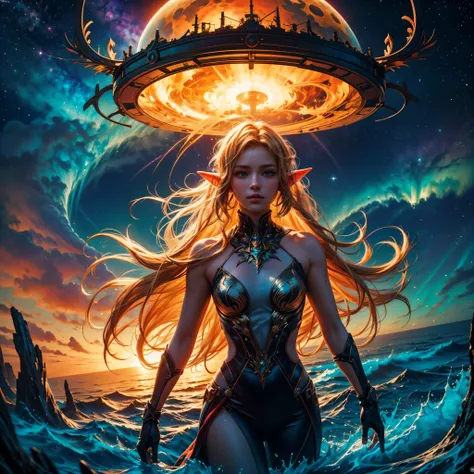 Hyper Vibrant Nebulae Octans by_Mappa Spacious Starry_sky Borealis (🎈 Sunset epic sunshine parabolic sunrise Rain_Color Colorful_liquid_on_naked_body:1.3 Colorful_body Colorful_ink_on_hair:1.2 Rainbow Abundant_colorful_liquids White_liquid fullbodye wet_Co...