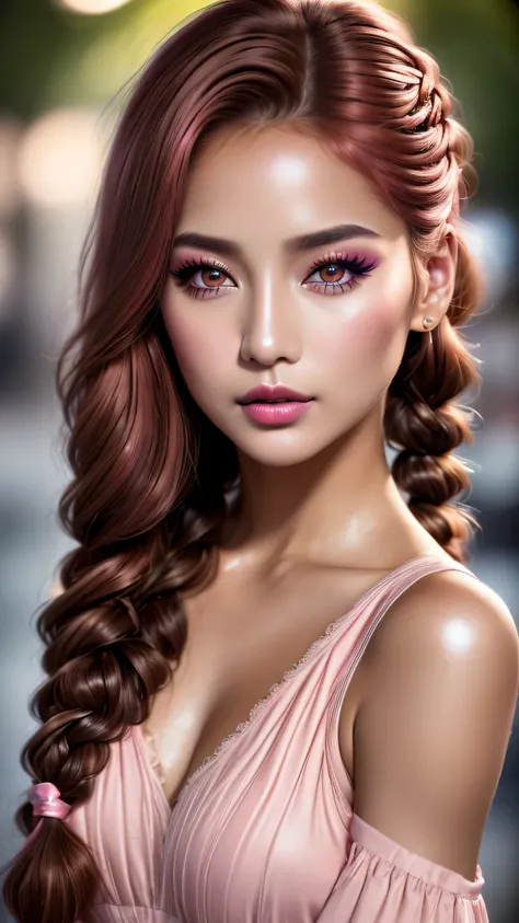 Ultra-realistic、 ultra-detailed primetime portraits、 最high quality、 8K, highest level、 The ultra -The high-definition)、(Super beautiful)、(beautiful face:1.5)、(detailed face:1.5)、(detailed eyes:1.2)、(detailed lip:1.35)、(Detailed nose:1.2)、1girl:1.4 22 years...