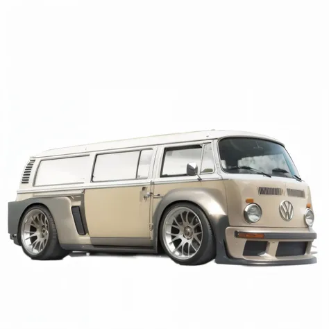 , kombi, microbus, wide body,vw microbus driving, type - 2, inspiring, vw bus on a street, bohek, full car, restomod