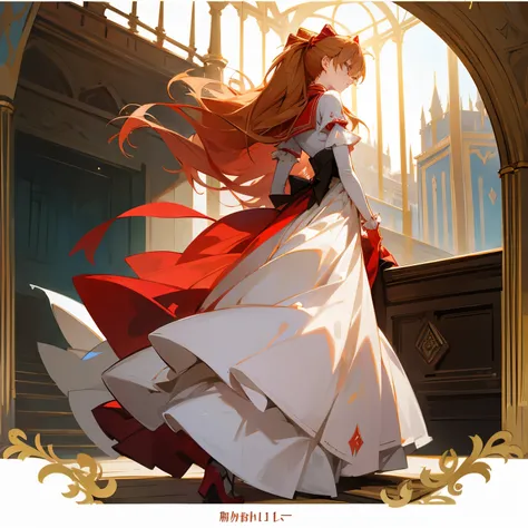 Asuka Langley、palace、medieval lady,dress