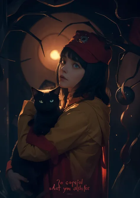 Coraline, Nightmares, it is frightful, Girl with a cat