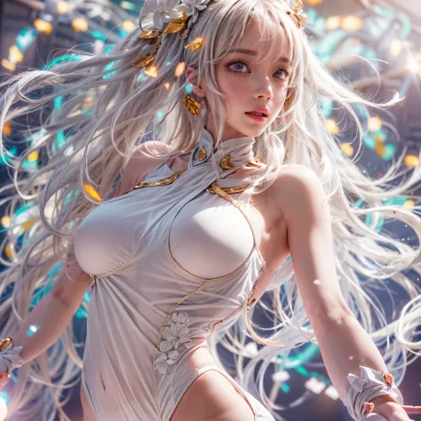 ((NSFW:-0.9, (nipple:-0.9), Acutance:0.85, White and Red, Mystic sight, (many Dazzling flush lights with lens flares) and lens Ghost, Luminous Particles, many colorful Lights )) . best quality, (masterpiece:1.3, realistic, photorealistic, ((analog photo:1....