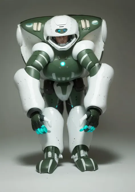  full body mecha suit, male robotic anthro orca, anthropomorphic turtle humanoid, humanoid turtle monster, full body; front view, humanoid form, detailed full body concept,  anthropomorphic robot [ thing ]，white background，military green coating