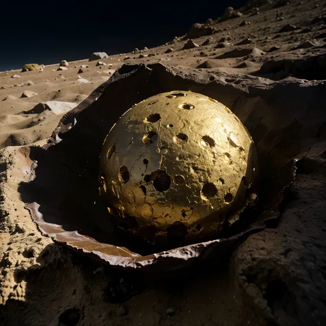 Rocher en sang avec des cadavres autour du rocher sous la pleine lune