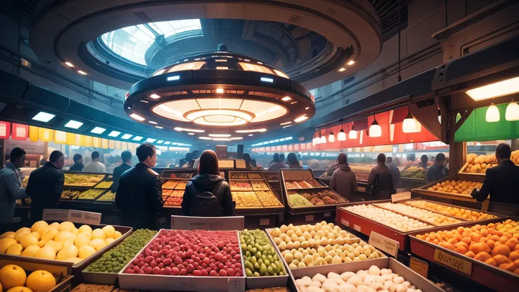 Market on a spaceship
