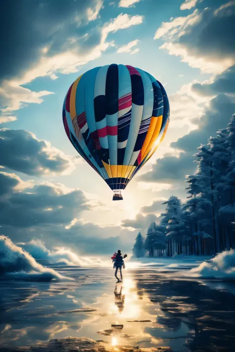 detailed,8k, SUPREME quality,abstrat ice,full body facing forward poet,Highly detailed,abstract water, photorealistic concept art,gas balloons, Cycle Of Magicians And,perfect symmetry,intricate details,8 k artistic photography,beautiful detailed intricate ...