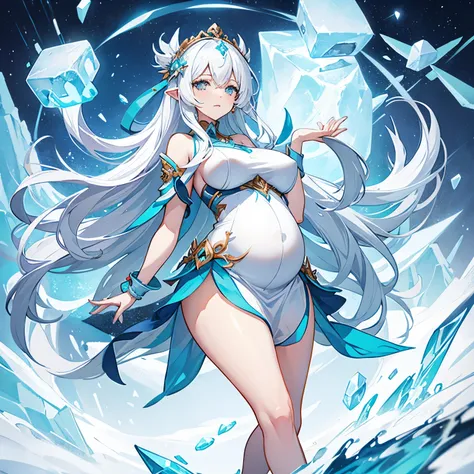 Pregnant goddess of ice