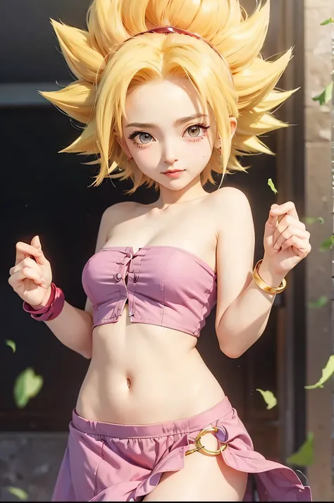 masterpiece, best quality,romtaku, caulifla, red blush