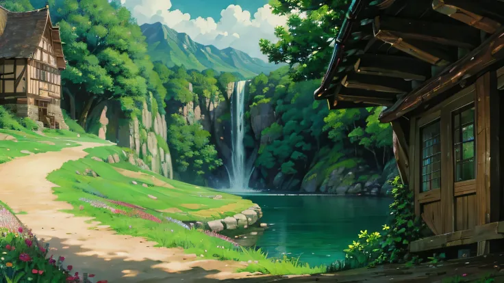 nature ghibli style