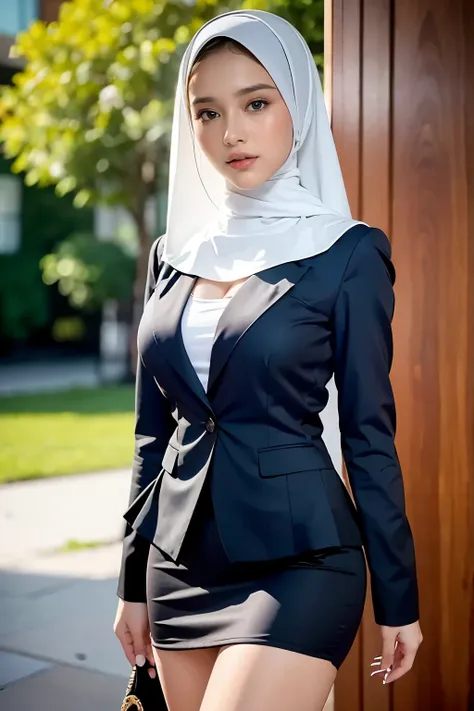 raw, best quality, high resolution, masterpiece: 1.3), 1 beautiful russian girl in full hijab, 17 years old,masterpiece, perfect...