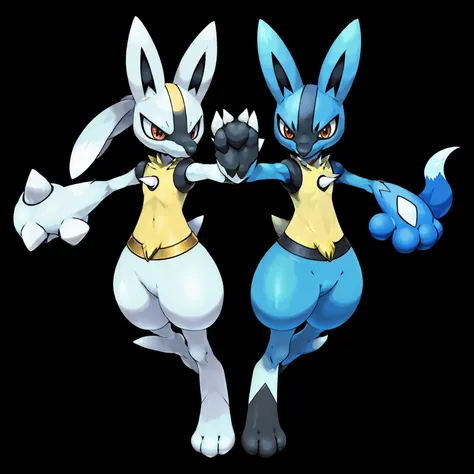 White Lucario, White Skin, White pokémon, Shinying pokemon.