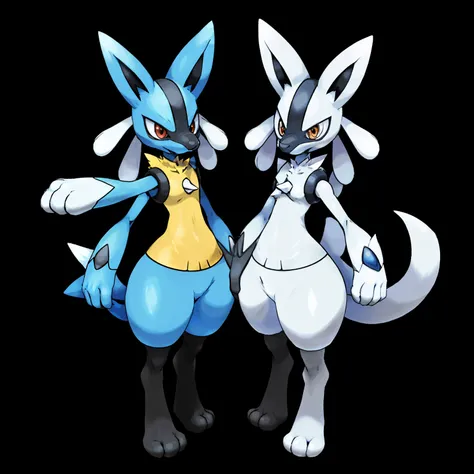 White Lucario, White Skin, White pokémon, Shinying pokemon.