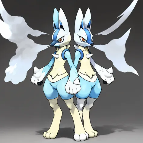 White Lucario, Pokemon, White skin, Shinying pokémon, Pokémon Aura, White coat.